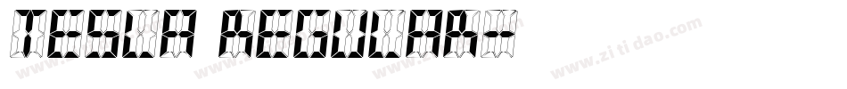 TESLA Regular字体转换